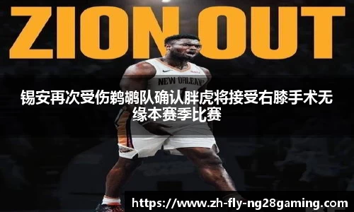 锡安再次受伤鹈鹕队确认胖虎将接受右膝手术无缘本赛季比赛